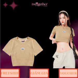 Áo CropTop Trơn Brown dành cho mùa hè