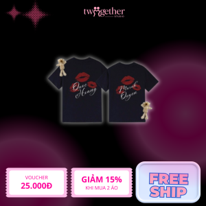 Áo Đôi "Kiss My Love" - Áo Phông và BabyTee - TwogetherStudio