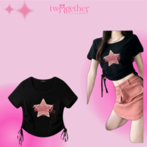 Áo CropTop vải thun Cotton Trái Tim