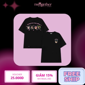 Áo Nhóm Chibi Cá Nhân Hóa  Twogether Studio – Cotton Co Giãn 4 Chiều , In Sắc Nét