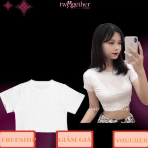Áo CropTop Basic Trắng Cotton