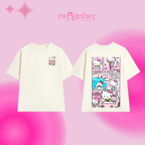 ÁO ĐÔI TWOGERTHER – HELLO KITTY CUTE COUPLE TEE