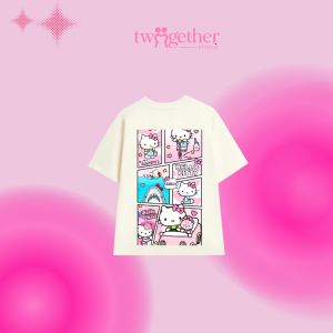ÁO ĐÔI TWOGERTHER – HELLO KITTY CUTE COUPLE TEE