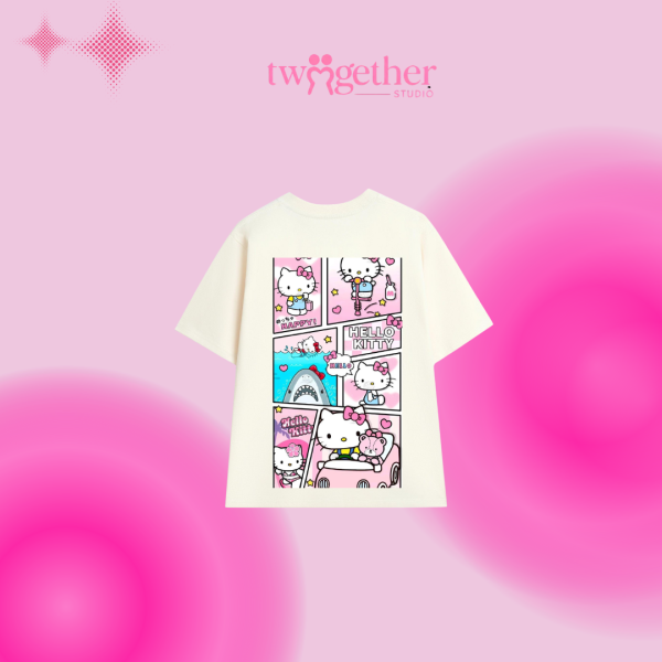 ÁO ĐÔI TWOGERTHER – HELLO KITTY CUTE COUPLE TEE