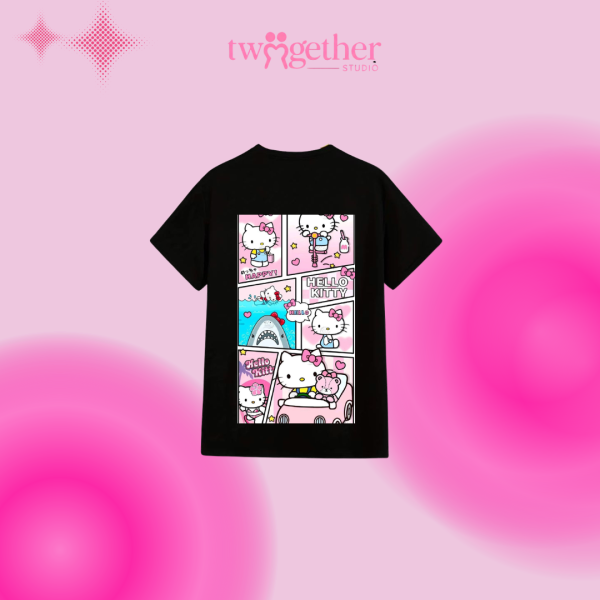 ÁO ĐÔI TWOGERTHER – HELLO KITTY CUTE COUPLE TEE